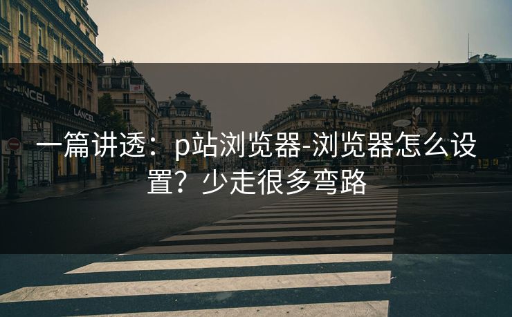 一篇讲透：p站浏览器-浏览器怎么设置？少走很多弯路